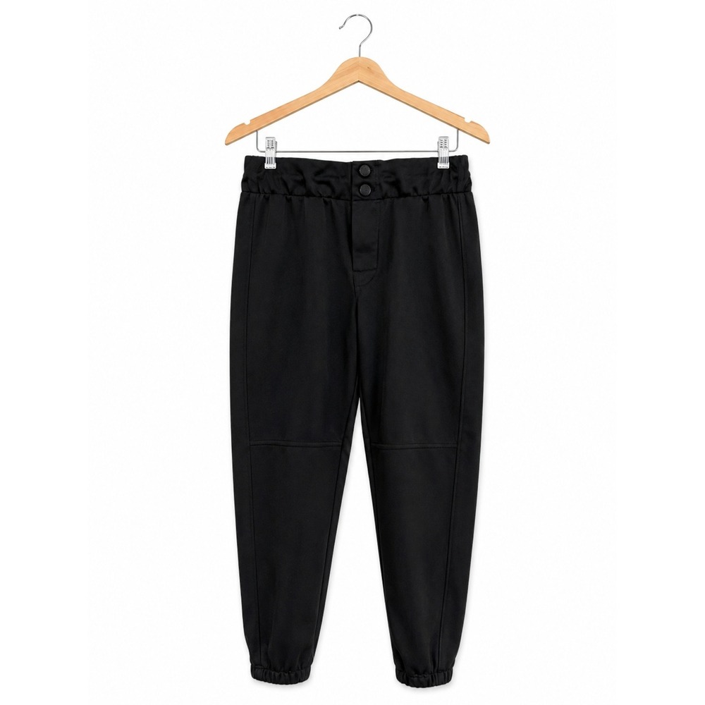 Worth Girls Black Softball Pants ACAGFP31 Youth‎ Medium Double Snap Athletic